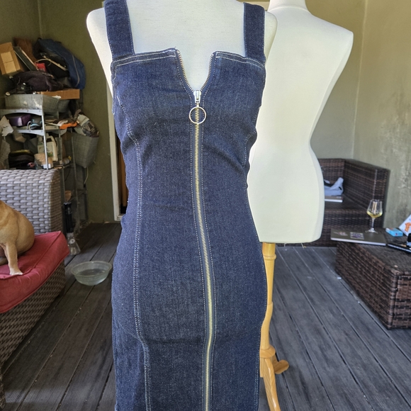 Topshop Dresses & Skirts - Topshop Dark Blue Denim Dress